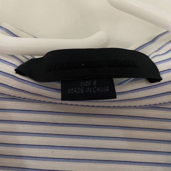Alexander Wang Strip Oversized Shirt  Size 8 - Picture 4 of 4